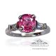 Natural pink sapphire ring