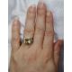 3.53 ct yellow sapphire ring 