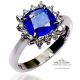 1.97 ct Platinum Blue Ceylon Sapphire Ring  - AIGS - Platinum 950