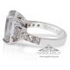 Platinum ring and white sapphire