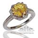 yellow Sapphire 14kt White Gold ring