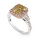Yellow Sapphire Ring, 2.28 ct Unheated 18kt GIA Certified