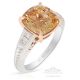Custom Sapphire Ring Order, Platinum & Rose Gold Diamond Ring