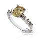diamond and yellow sapphire ring