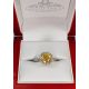 yellow sapphire white gold ring for engagement 