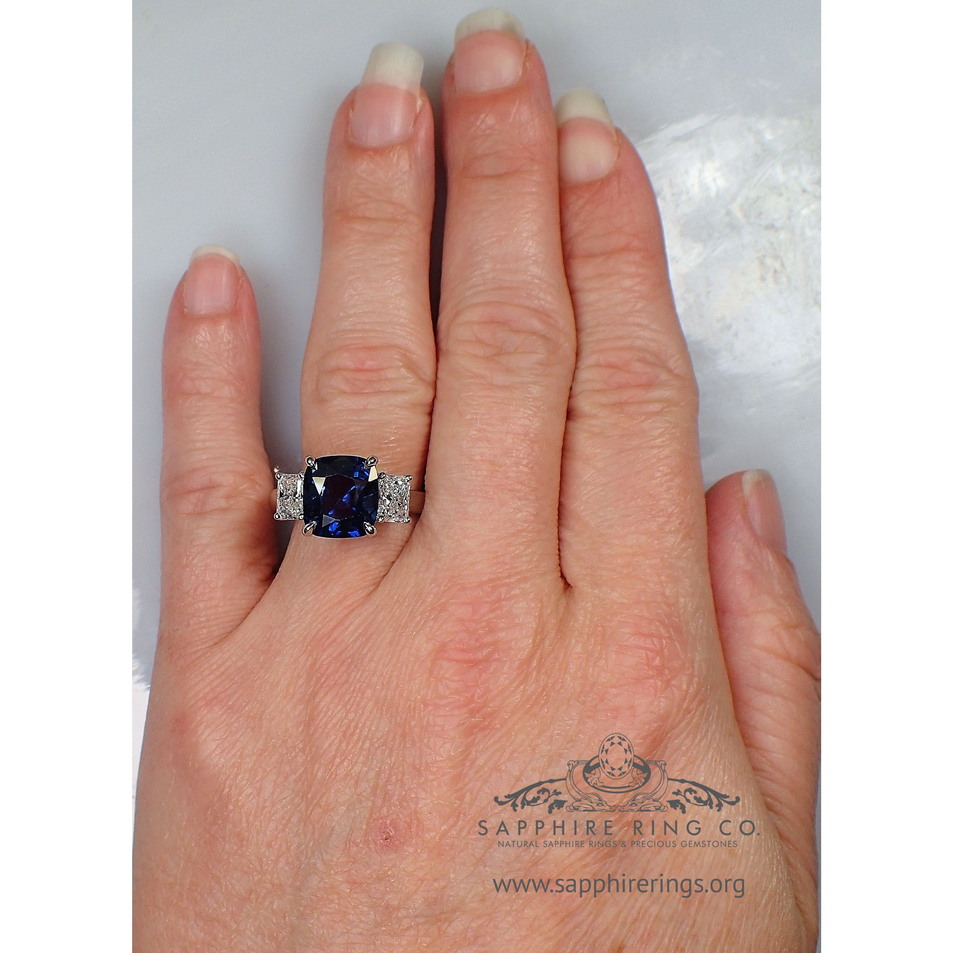 Modern Sapphire and Diamond Ring – Bella's Fine Jewelers
