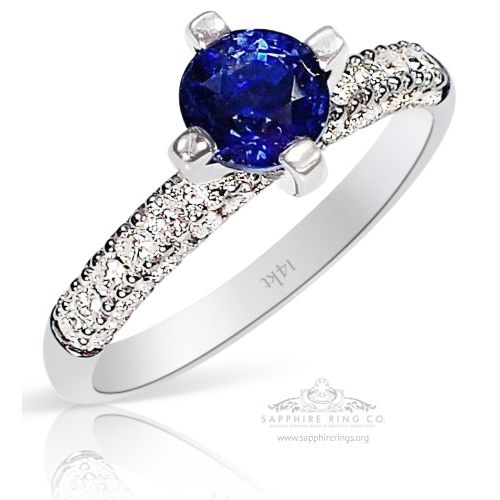 Round-cut-blue-sapphire-and-diamonds-ring