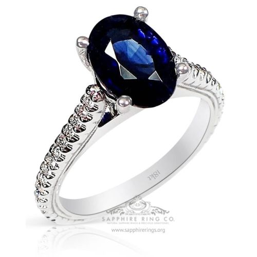 Oval Cut Ceylon Natural Sapphire, 2.14 ct GIA Certified 