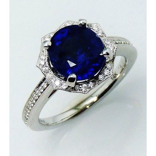 100% natural blue sapphire