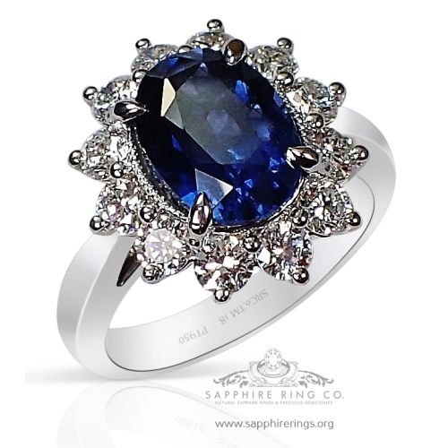 blue Sapphire Ring GIA
