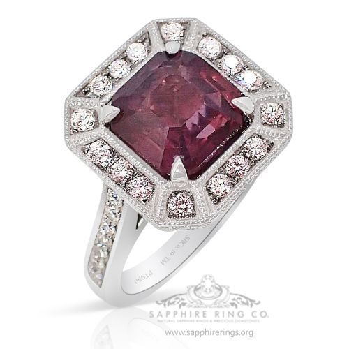 pink sapphire and diamond ring