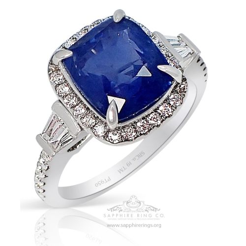 blue sapphire and diamond engagement ring