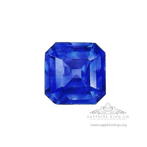 Asscher Cut Ceylon Natural Sapphire, 1.39 ct GIA Certified 