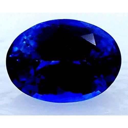 Oval Cut Ceylon sapphire Vivid Blue