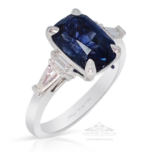rich blue sapphire ring