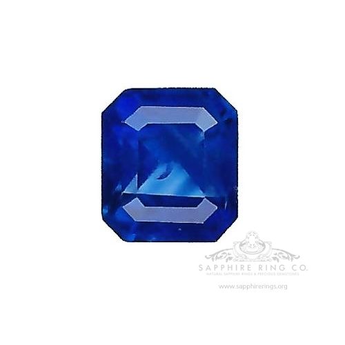 Natural Asscher Cut Sapphire, 2.05 ct GIA Certified