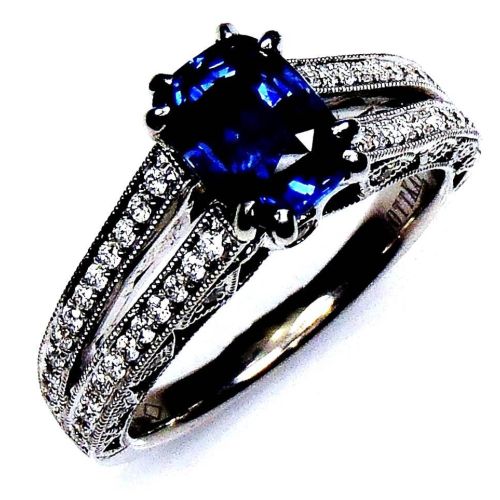 1.77 ct blue sapphire 