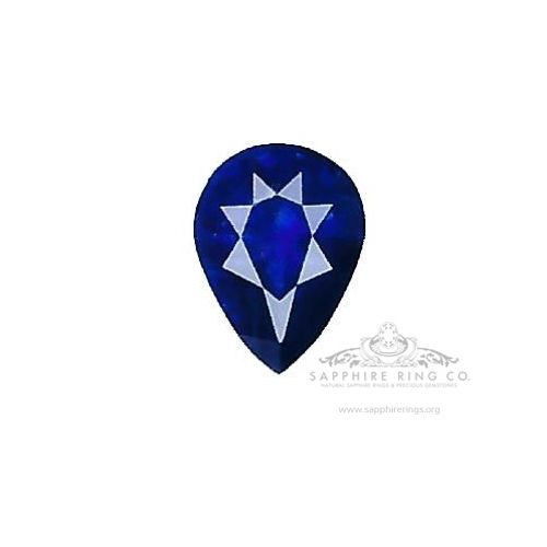 Natural Pear Cut Sapphire, 2.40 ct GIA Certified 