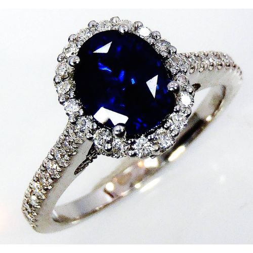 untreated blue sapphire ring
