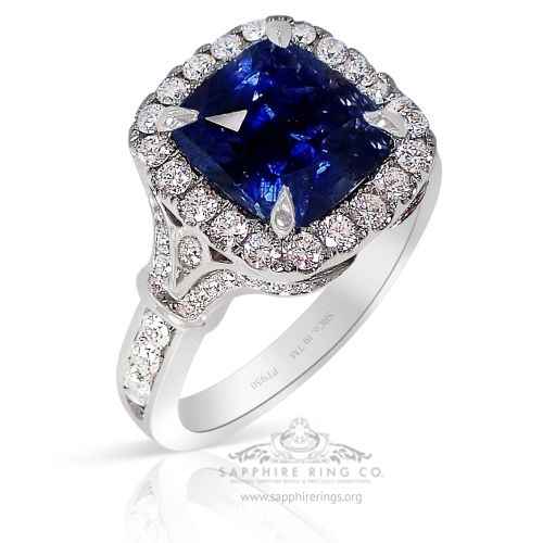 Platinum Ceylon Sapphire Ring