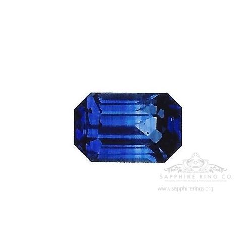 Ceylon Natural Emerald Cut Sapphire, 1.46 ct GIA Certified