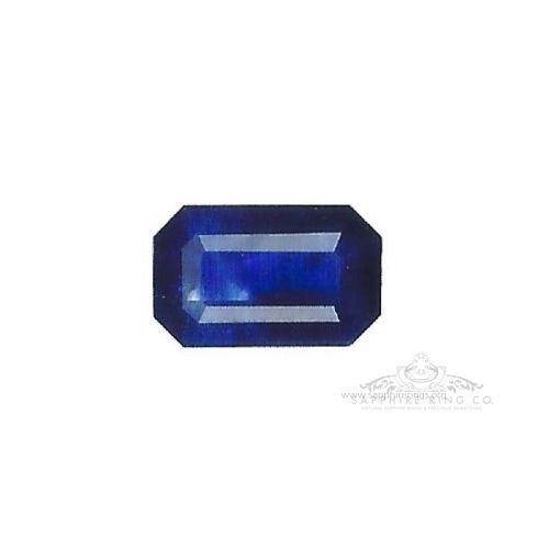 Natural Emerald Cut Ceylon Sapphire, 2.88 ct GIA Certified