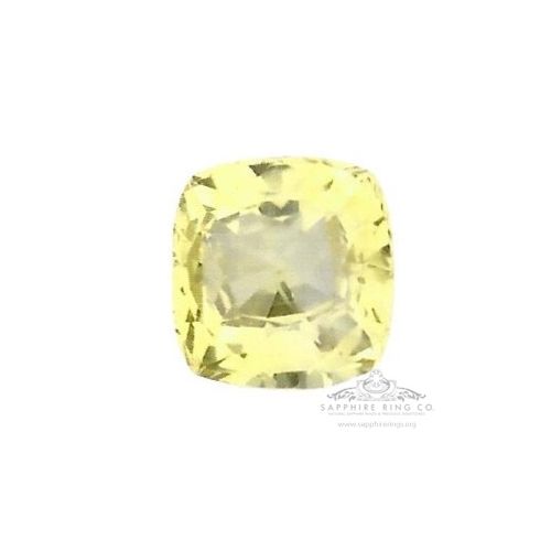 Unheated Yellow Ceylon Sapphire, 2.14 ct Cushion Cut GIA Certified 