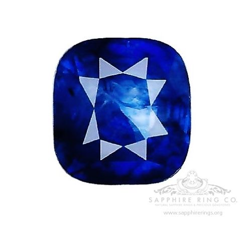 Natural Blue Sapphire, 4.99 ct Cushion Cut Madagascar GIA Certified Origin