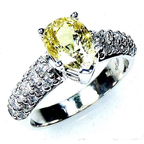 yellow-pear-cut-Sapphire-and-diamonds-ring