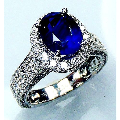 Blue gemstone ring 