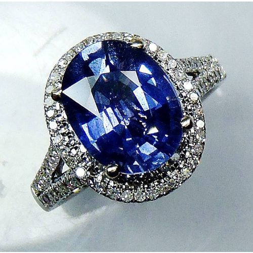 Blue Oval Natural Sapphire