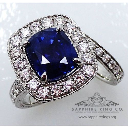 5.62 ct blue Sapphire Ring