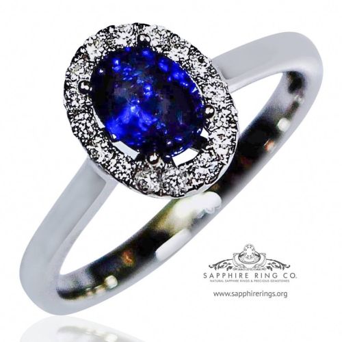 14kt blue sapphire ring