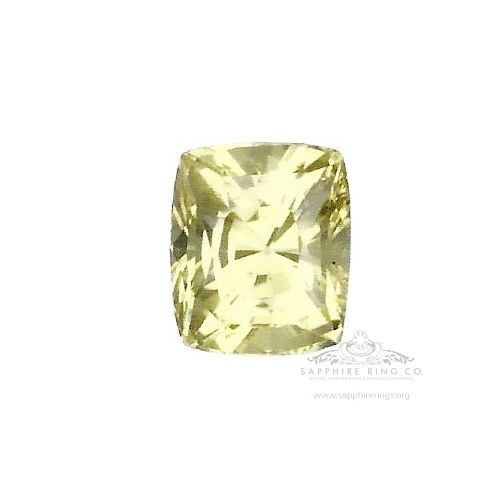 Unheated Yellow Ceylon Sapphire, 2.28 ct Cushion Cut GIA Certified 