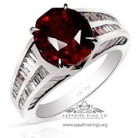 ruby platinum engagement ring price 