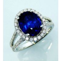 Royal Blue sapphire 3.59 tcw