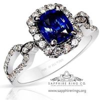 Blue Diamond Ring 18kt
