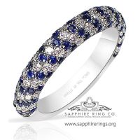 Blue sapphire ring band 