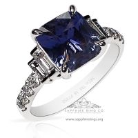 Rich Bluish violet to rich purple Sapphire ring