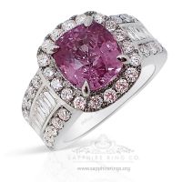 pink sapphire ring with diamonds