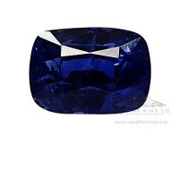 Blue Cushion cut sapphire 