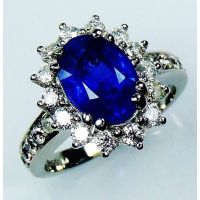 Blue sapphire oval 