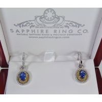 blue Diamond Earrings 