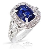 Natural-Platinum-Sapphire-Ring-3.15Ct-Cushion-Cut-GIA-Certified
