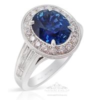 blue sapphire oval engagement ring