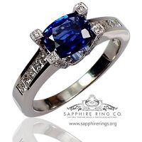 GIA Certified blue Sapphire 1ct