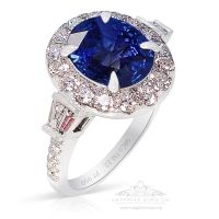 Natural Sapphire Ring, 1.89 ct Platinum GIA Certified 