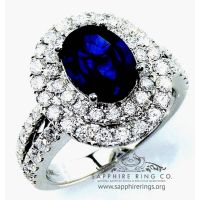 blue natural sapphire ring