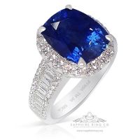 Platinum Sapphire Ring, 5.26 ct GIA Origin Report