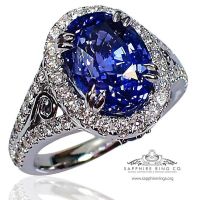 sapphire engagement ring blue 